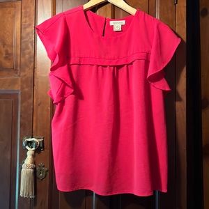 MONTEAU LOS ANGELES NWOT SIZE L PINK TOP